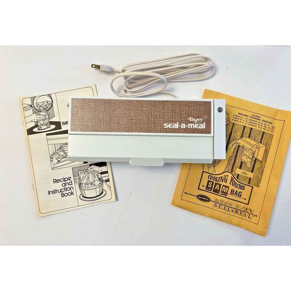 Dazey Seal A Meal In Original Box Model SAM1 1976 Mid-Century w/Instructions